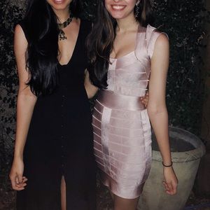 Blush French Connection Bandage Dress